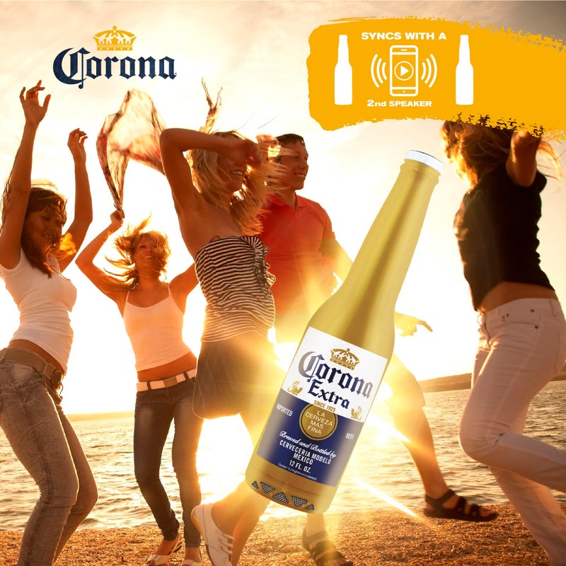 Corona Beer Bottle Bluetooth Speaker â€“ 30FT Range Portable Wireless Stereo Sound System with Bluetooth + AUX Support, 3 Hour Playtime, Travel-Friendly Audio for Outdoor & Indoor Activities - Image 5
